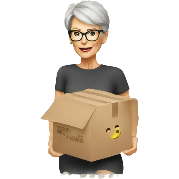 jamie lee curtis cartoon wearing tee emoji