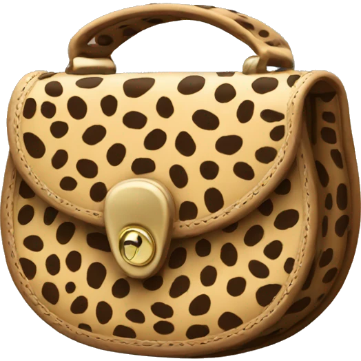 Cheetah purse emoji