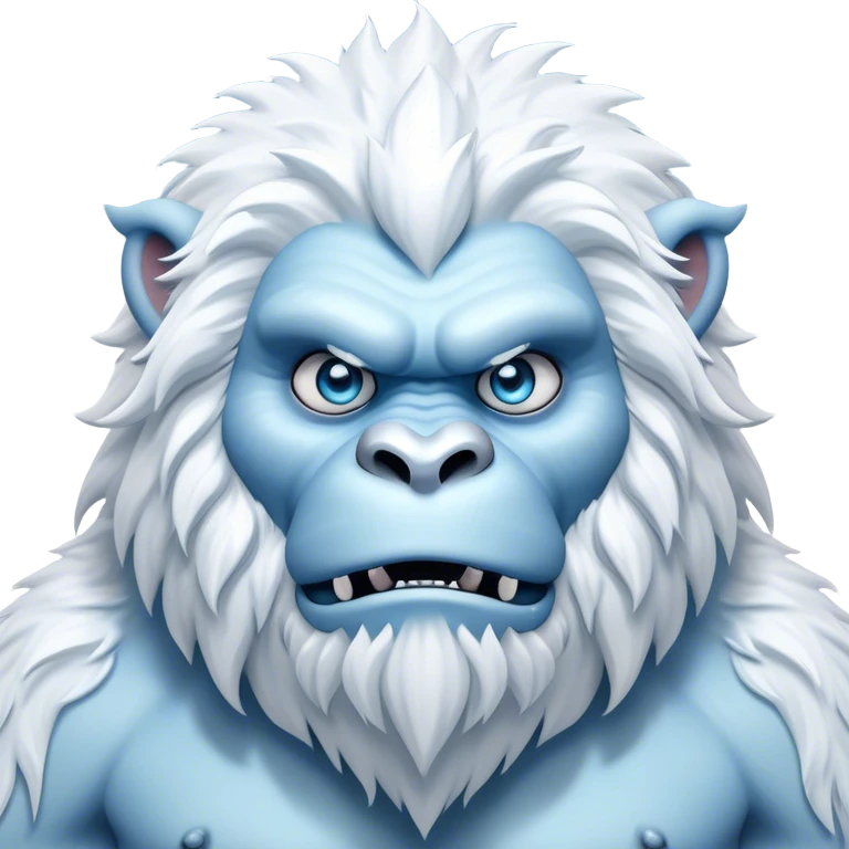 Cinematic Realistic WoW Yeti Portrait, head tilted epicly and inquisitively, showcasing a primal blend of raw might and mystical allure. His thick, shaggy fur in icy whites and pale blues and piercing ice-blue eyes are rendered in meticulous detail under dynamic, frosty lighting, high shine, epic and awe-inspiring, embodying the mystique of the frozen wilderness. emoji