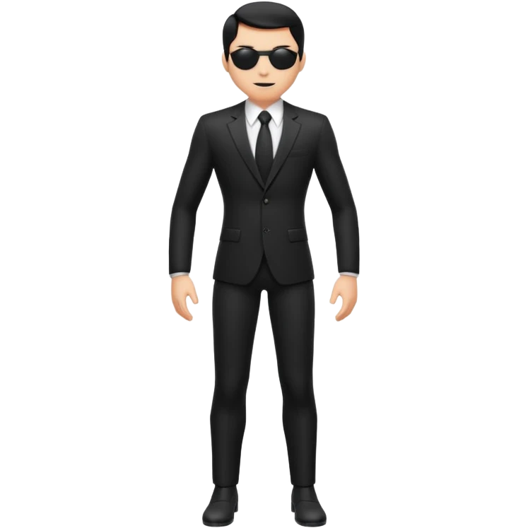 black costume suit emoji