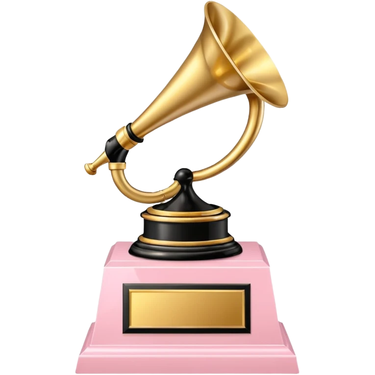 light pink Grammy trophy emoji