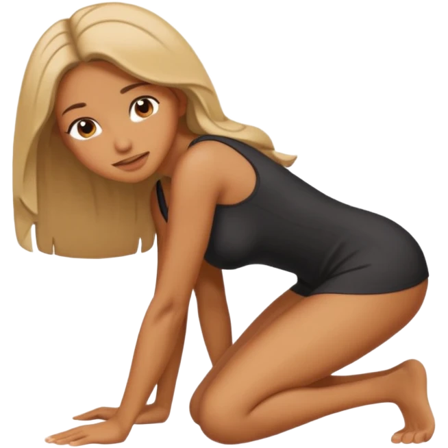 Big booty girl bending over emoji