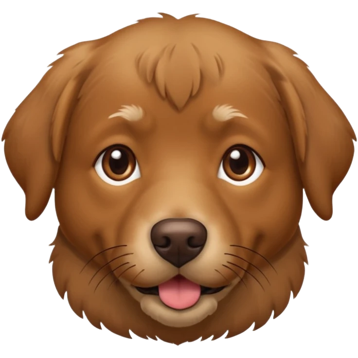 brown old lab dog emoji