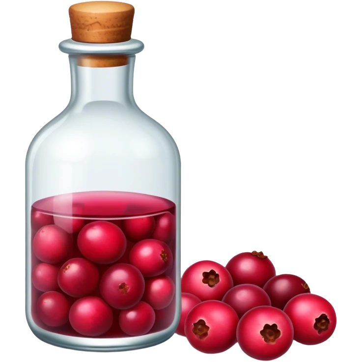 Cranberry bottle emoji