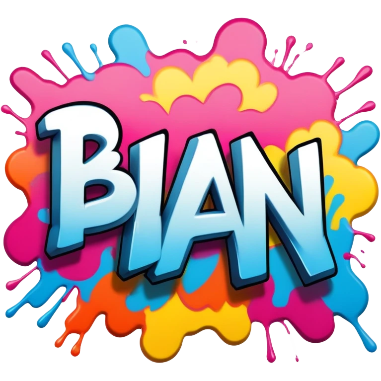 Graffiti the word BAN emoji