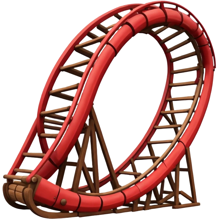 red roller coaster emoji