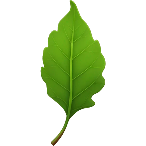 create a emoji pic of a leaf. emoji