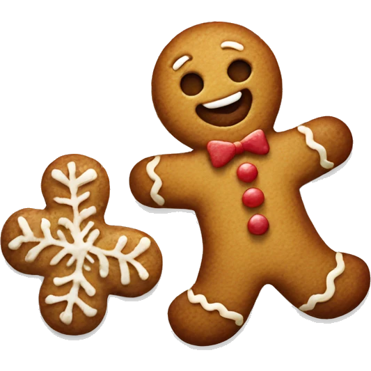 Gingerbread man emoji