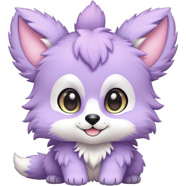 Kawaii colorful pastel anthro fursona Fakemon emoji