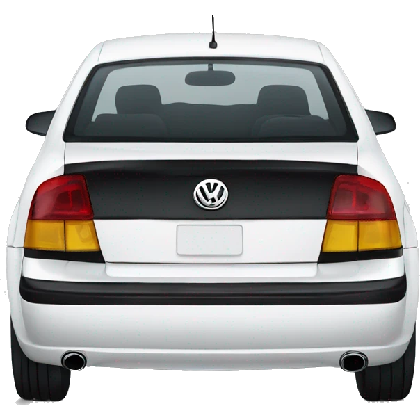 white VW Jetta emoji