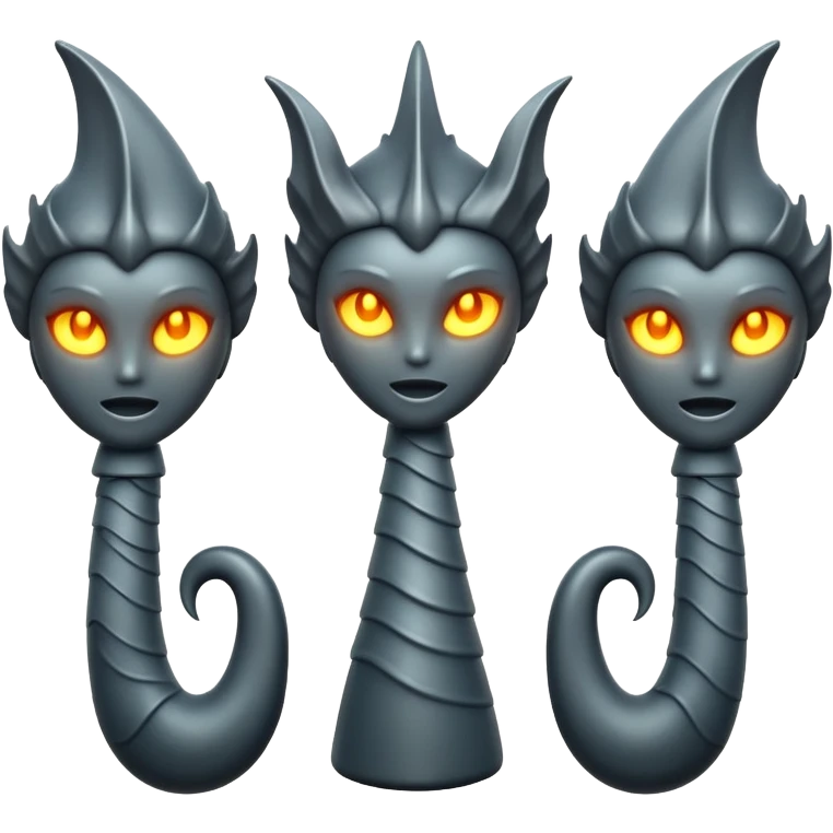 Siren Head emoji with glowing sirens emoji