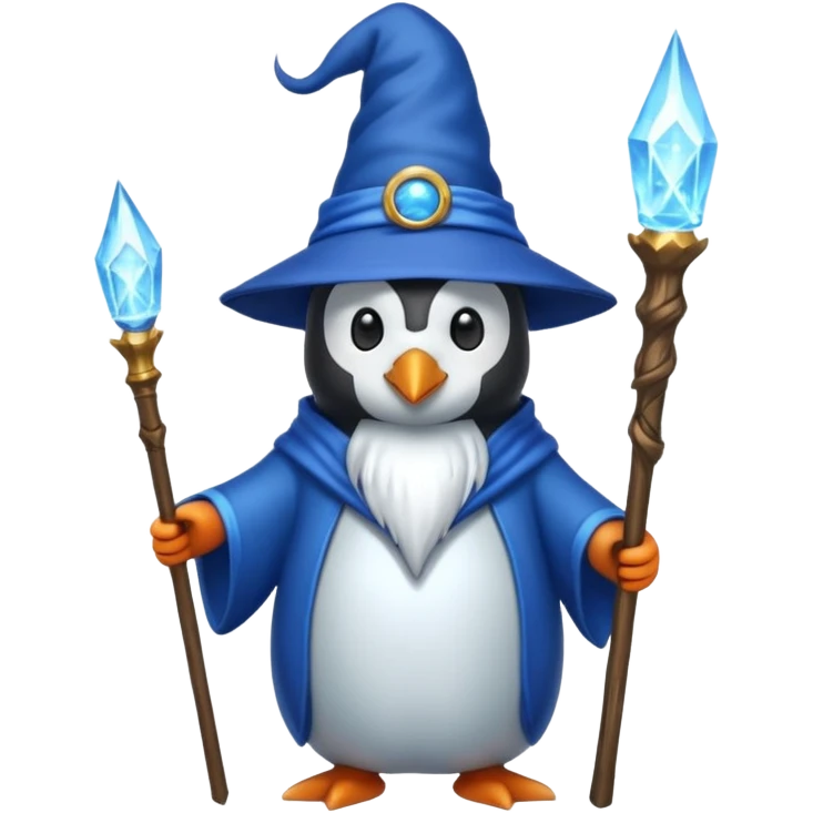 Penguin Wizard emoji