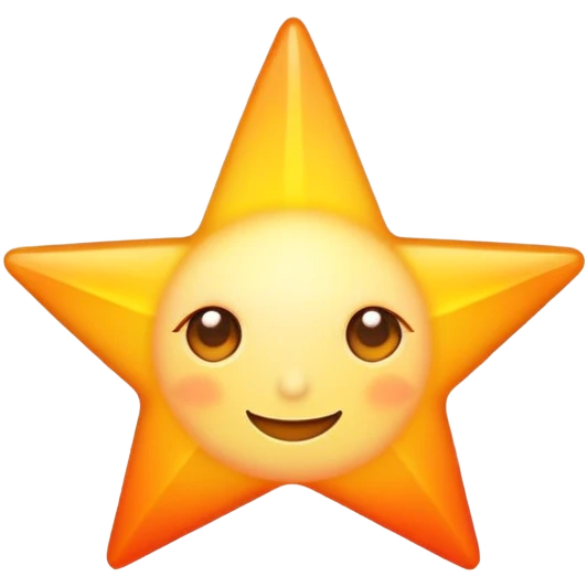 Star shaped sunrise emoji
