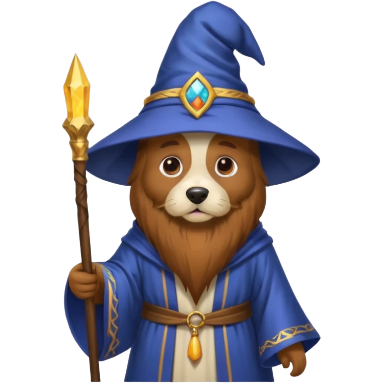 Dog wizard emoji