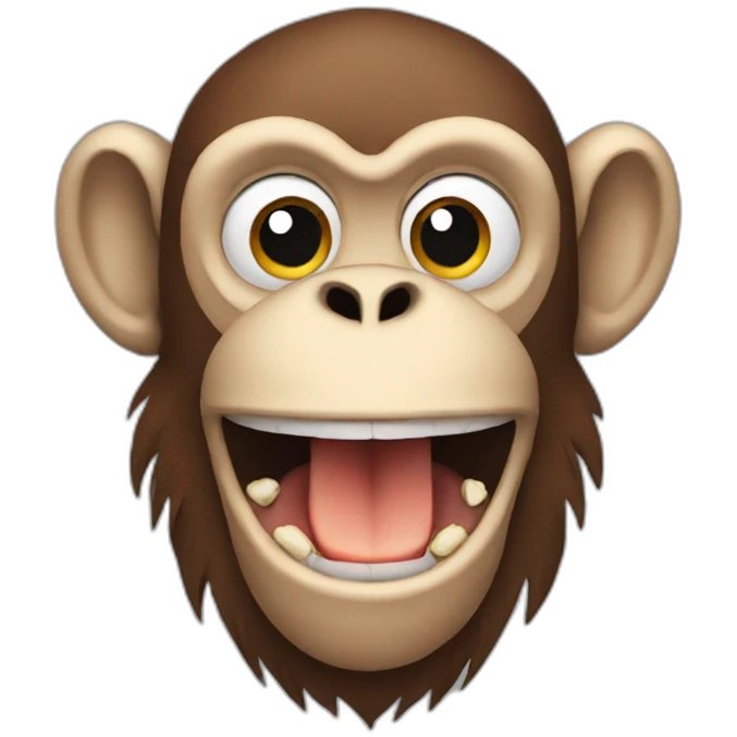 Monkey eat monkeys emoji