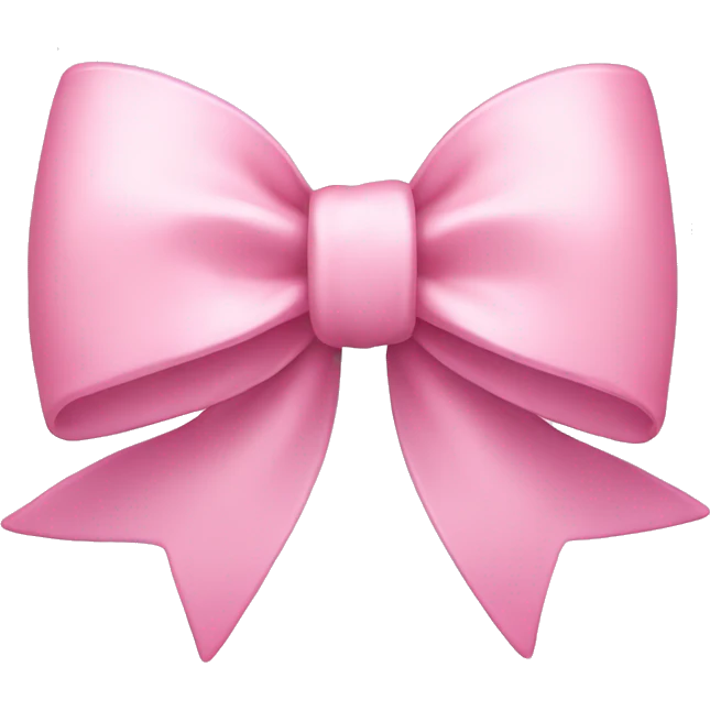 Pastel Pink bow emoji