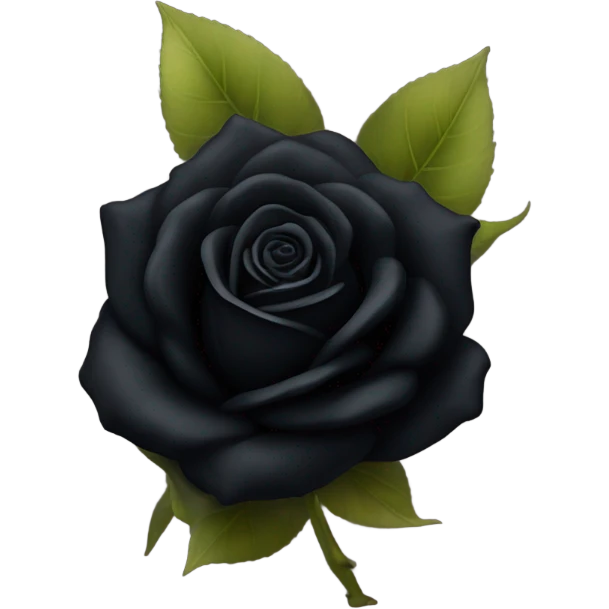 Black rose emoji