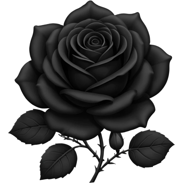 Rosa negra emoji