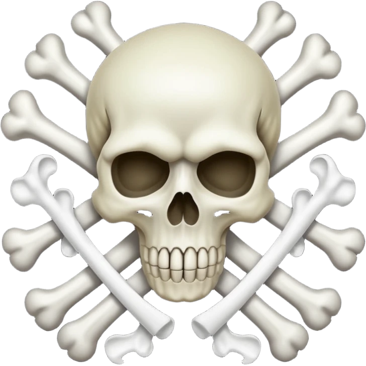 a poisonous cloud of gas, dark swamp color, with an image of a skull and two crossed bones behind the skull emoji