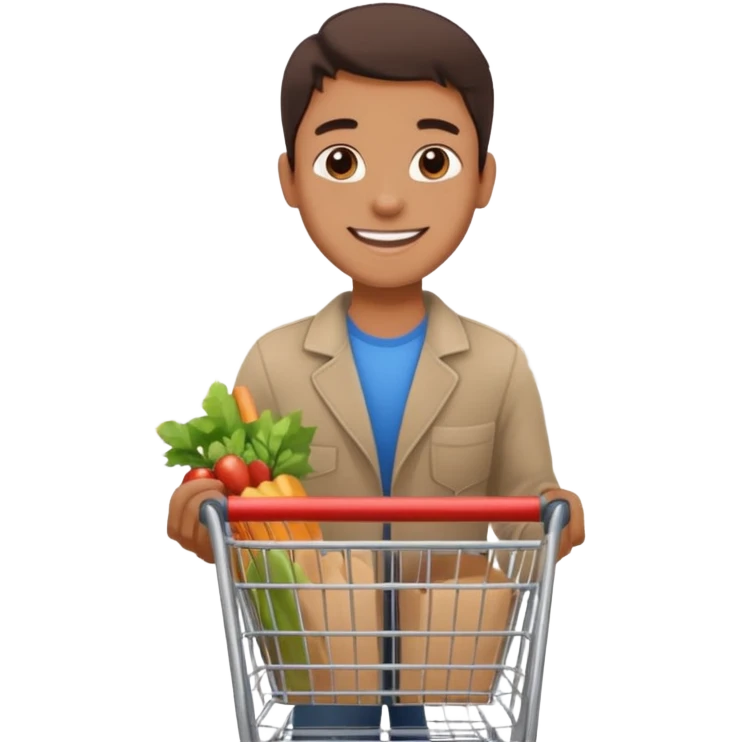 shopping in supermarket emoji