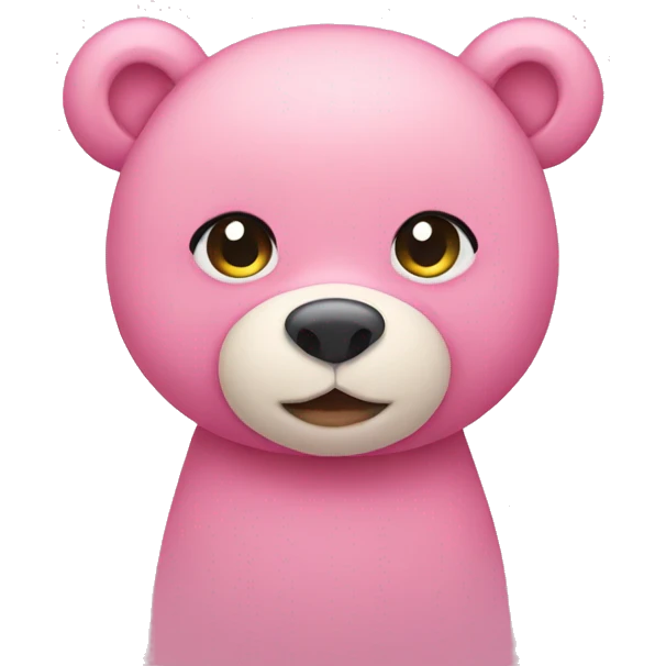 pink teddy bear emoji