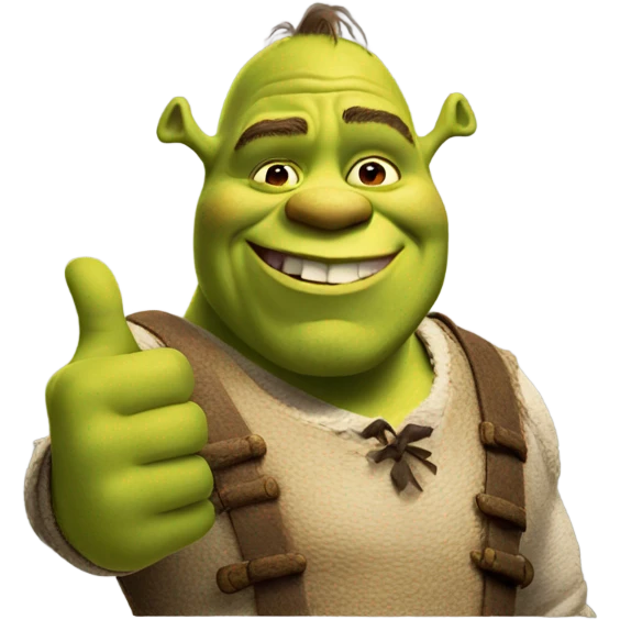 Shrek thumbs up emoji