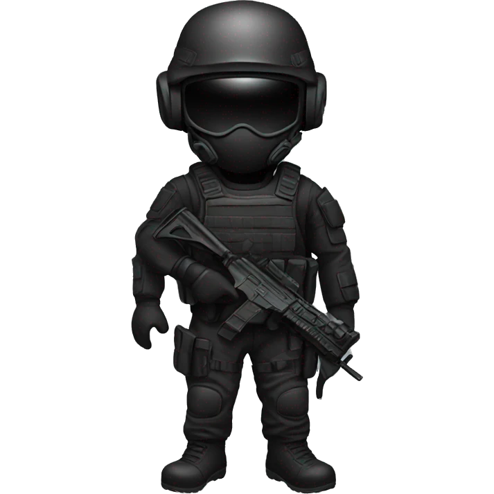 black Tactical gear emoji