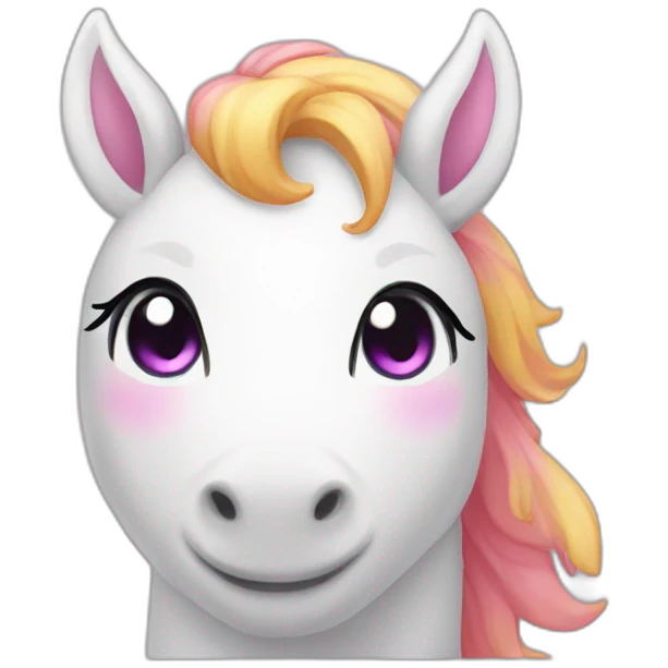 Kawaii-Unicorne emoji