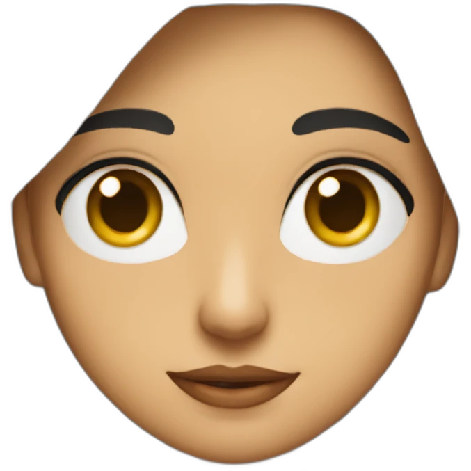 Cara morena emoji