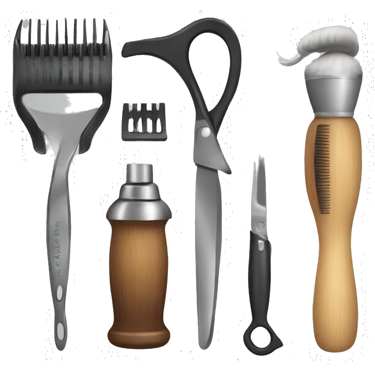 barber tools emoji
