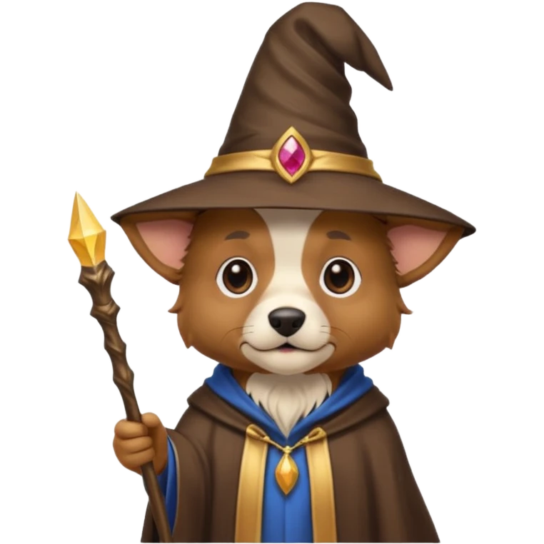 Dog wizard emoji