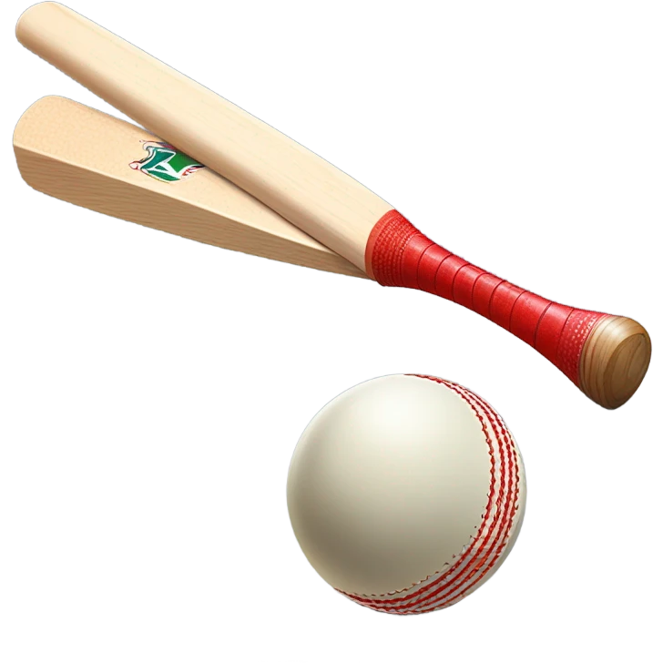 cricket bat and ball emoji