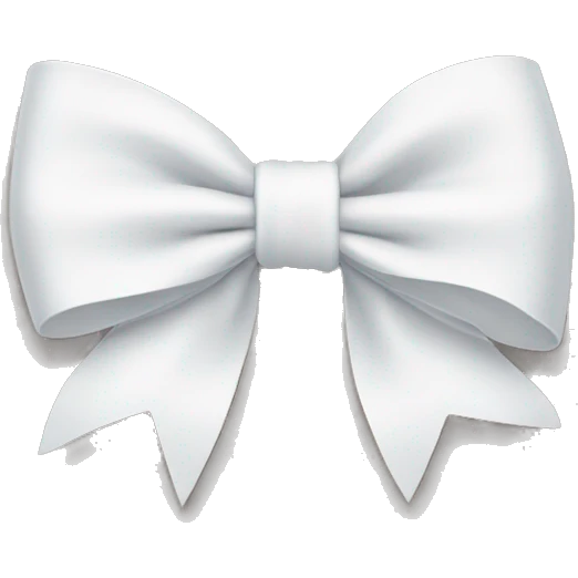 White bow emoji