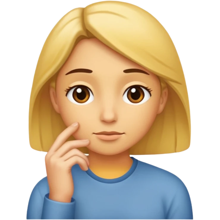 Thinking about you  emoji