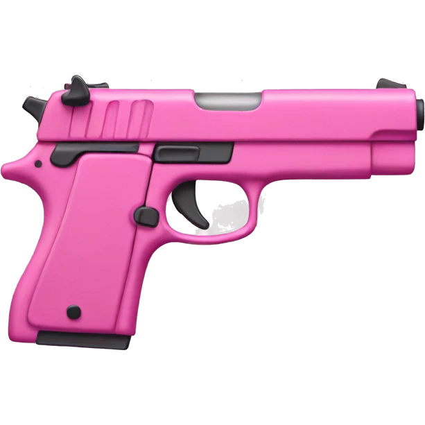 pink gun with a perspective on a slight angle emoji