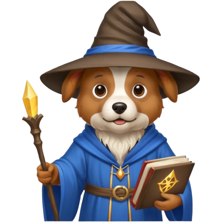 Dog wizard emoji