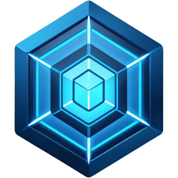 neon cyberpunk-themed icon representing insight emoji