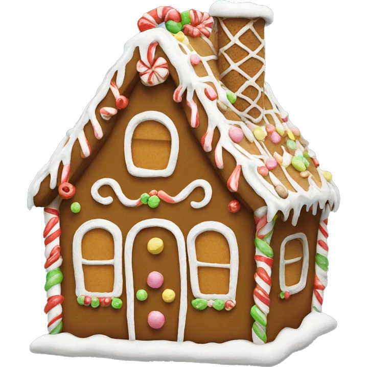 gingerbread house emoji