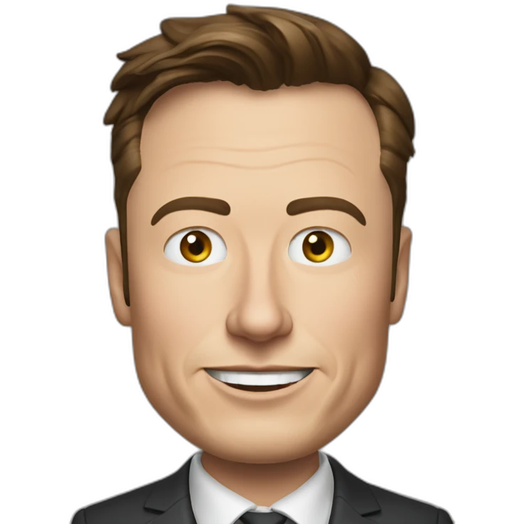 Elon musk saltado por encima de Marck sukenberg emoji