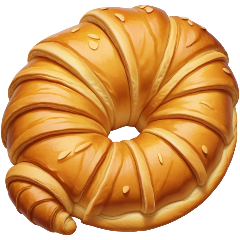 one piece of curved croissant  emoji