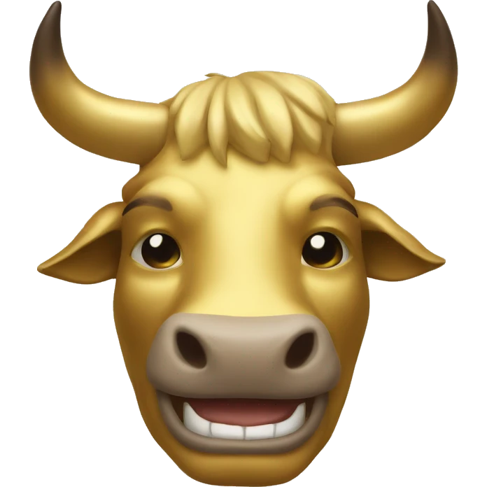 golden bull Smile emoji