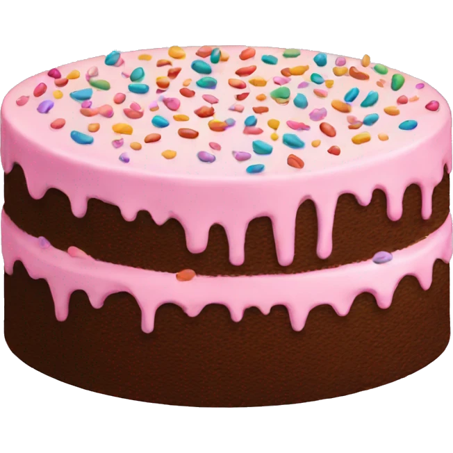 tall cake with sprinkles  emoji
