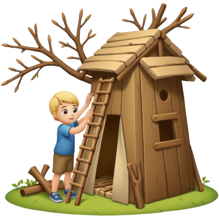Building a fort emoji