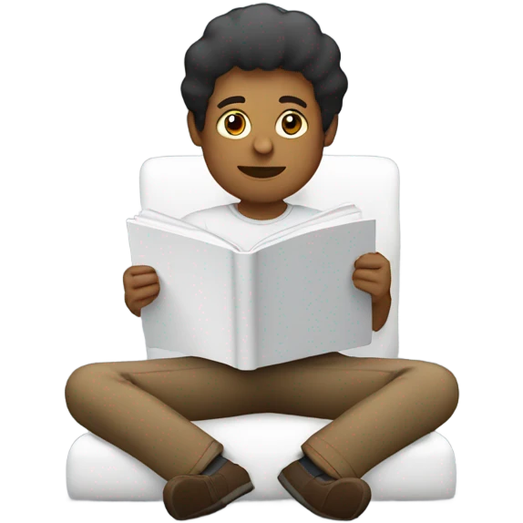 reading white magazine emoji