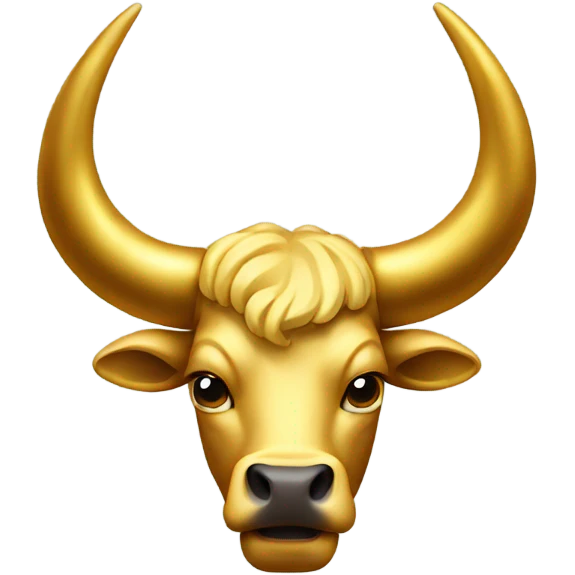 Golden horns of a bull emoji