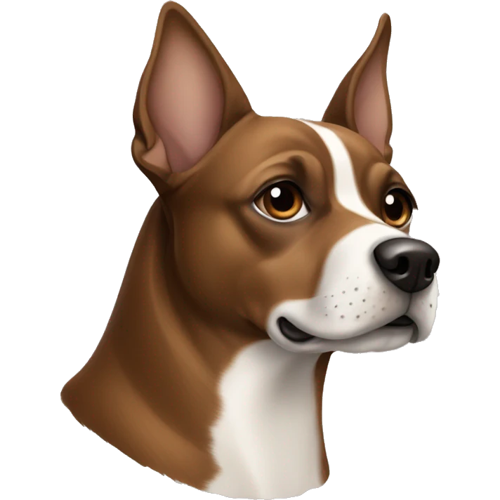 brown Braque Francais dog  emoji