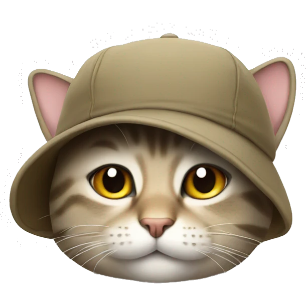 cat with a cap emoji