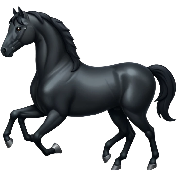 Black horse emoji