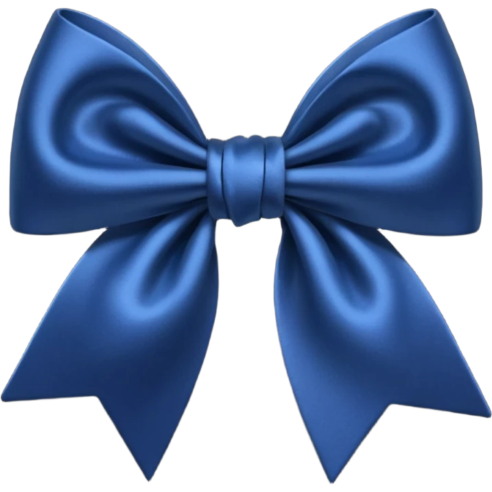 Navy blue bow emoji