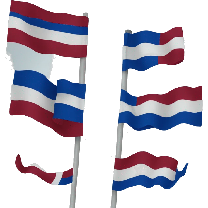 make a flag like a france but instead of blue put maroon emoji